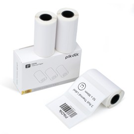 PikDik Thermal Label - 2.2"x1.18"(56x30mm) for PikDik PD-Q2 Mini Pocket Printer,3 Rolls,Suitable for Barcode,FNSKU,Address,Mailing,Logo,Business,Home Tag,White