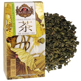 Basilur Chinese Oolong Tea - Chinese Leaf Tea Tie Guan Yin Tea 100 g (x1)