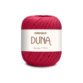 Círculo Duna - Hilo Duna - 186 yardas, 3.5 onzas - Hilo DK de Peinado Ligero - 100% Algodón Virgen Brasileño Mercerizado, Perfecto para Tejer y Ganchillo, Paquete de 1 bola, Color: 3951 - Magenta