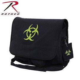 Rothco Vintage Canvas Bag, Bio-Hazard, Black,