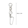 50Pcs High Strength Fishing Snap Swivels Stainless Steel B Type