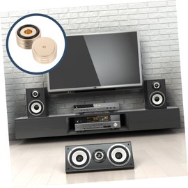 KICHOUSE 2pcs Sound Deadening Cd Machine Foot Pad Vibration Feet Cushions for Amplifier Speaker Isolation Pads