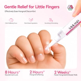 SAVILAND Cuticle Oil Pen for Kids, Plant-Based Nail Oil Pen, 2-Hour Soften Tough Hangnails, 8-Hour Long-Lasting Nourishment, Gentle Cuticle Care