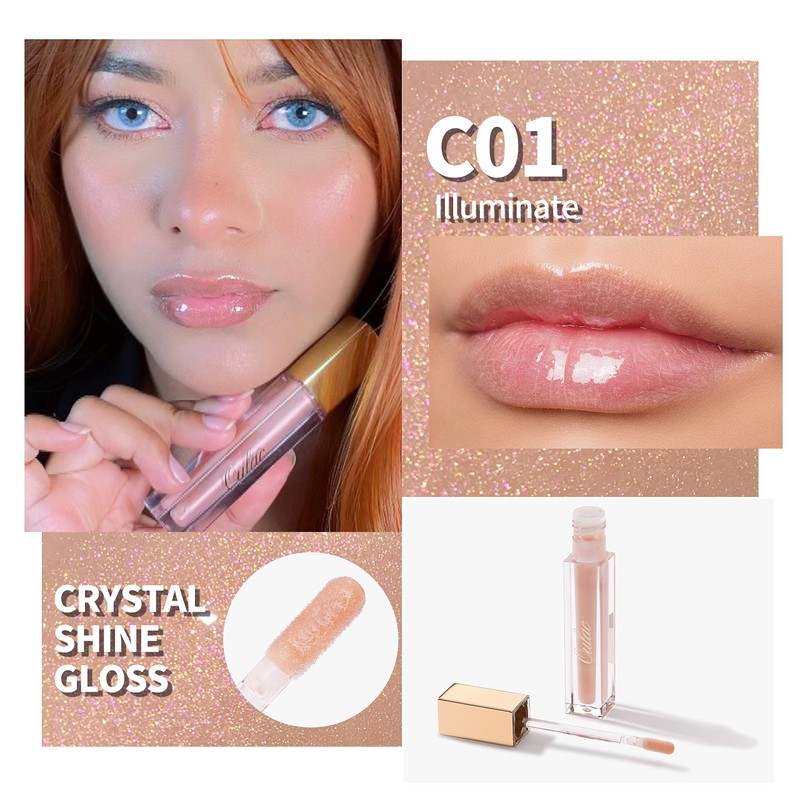 Oulac Lip Gloss - Liquid Lipstick 3D Gloss Finish Moisture