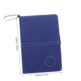 BESPORTBLE 1set Stylish Pu Golf Scorebook Pencil Versatile Golf Scoring Cards Holder for Course Competitions and Practice Sessions and Portable Scorekeeping Notebook