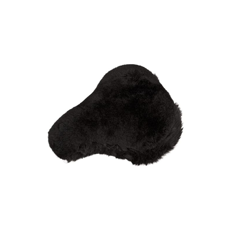 Reissner Lambskin Bicycle Saddle Cover Lambskin Combined with Faux Fur
