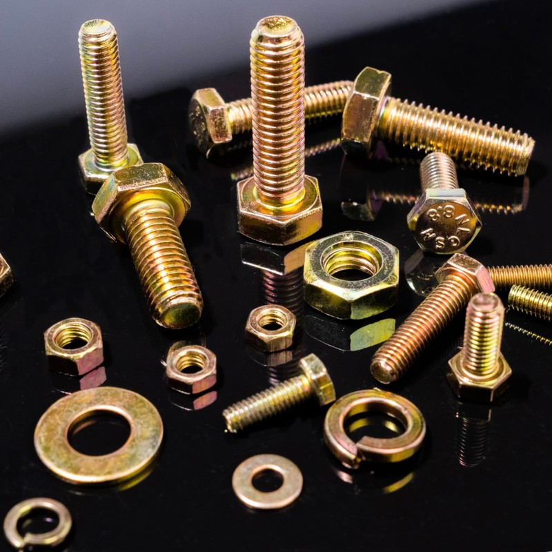 Metric Bolt Assortment, 966PCS High-Strength Grade 8.8 M4 M5 M6