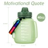 TakeToday 40 OZ Motivational Water Bottle with Straw and Paracord