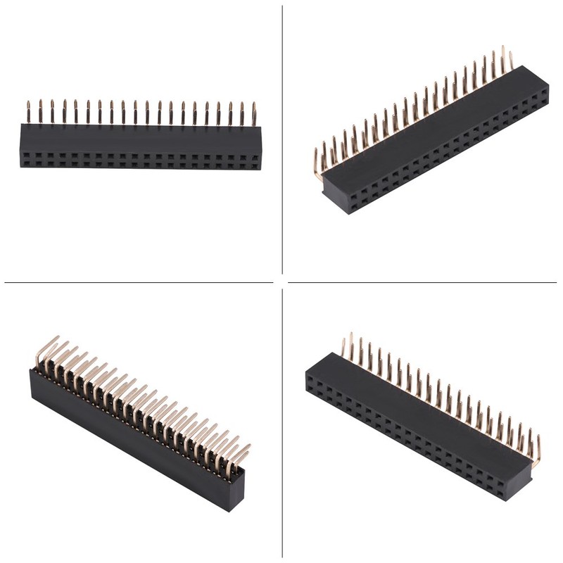 3 Pieces 2.54mm 2 X 20 Pin Female Double Row