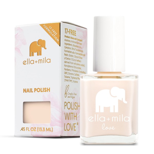 ella+mila Professional Nail Polish - Quick Dry Nail Polish - Long-Lasting & Chip Resistant Formula (Love Collection - Tutu Cute - 0.45 fl oz)