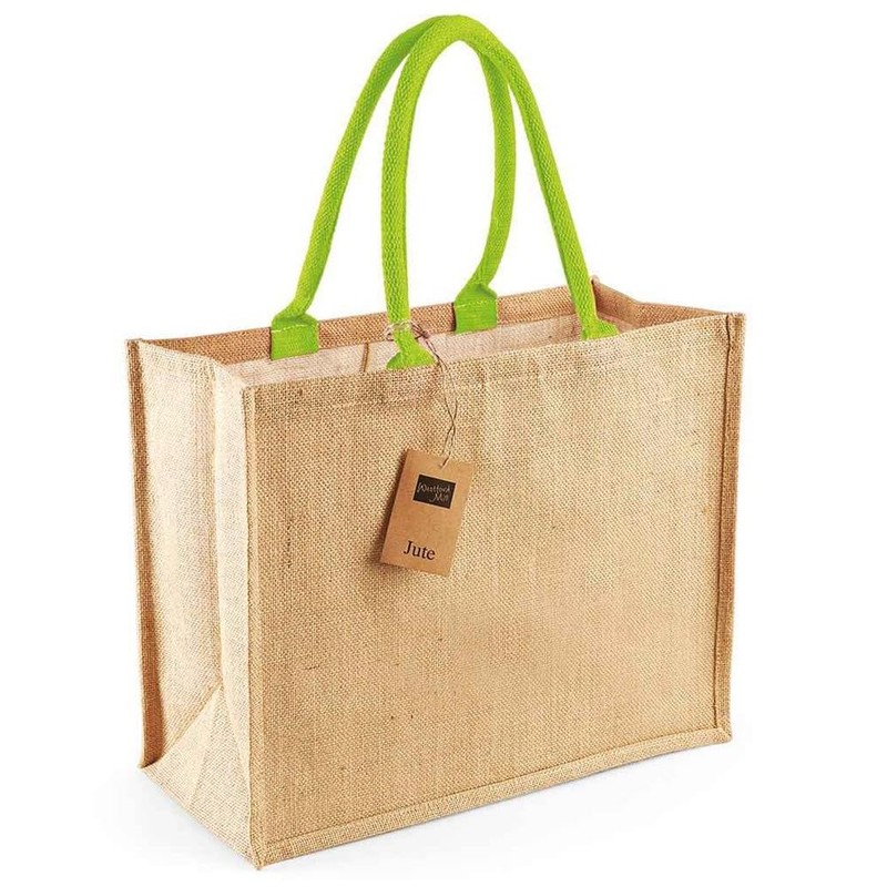 Westford Mill classic jute shopper, natural, 42 x 33 x