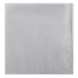 Jacob Alexander Pañuelo cuadrado de bolsillo de tejido sutil, Plateado, 12 inch Square
