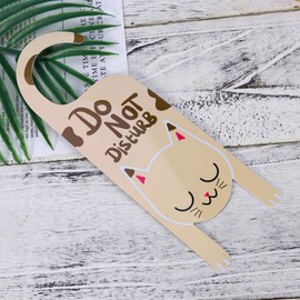 Kisangel 2pcs Do Not Disturb Door Hanger Sign Please Do Not Disturb Hanging Ornament Tags for Office Cafe Hotel Bedroom Decoration