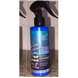 Glow body Shimmer skin sun care SPF15 + tan oil artnaturals Water Resistant