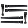 Coach House Signature Décor Garage Door Hardware - Black Carriage
