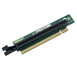 PCIe 16x Riser Card 90-Degree L-Angle Riser Adapter Card for 1U, PCIe X16 male to female interface extender protection card, Compatible with Supermicro Riser Card RSC-R1UTP-E16R