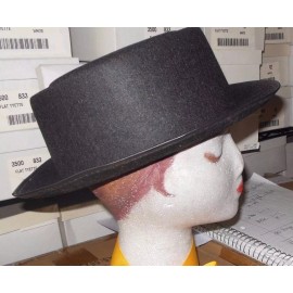 Jacobson New Lot of 6 Black Jacobson Permafelt PorkPie Hats F14936 $46 value no hatband