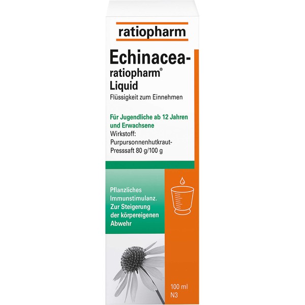 Echinacea-ratiopharm Liquid alkoholfrei, 100 ml Solution