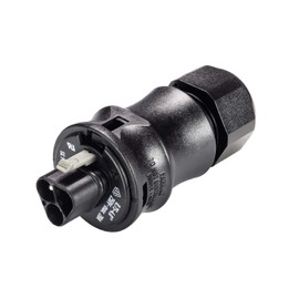 WIELAND 96.032.4153.1 Connector gesis IP68, 3 Poles M Air Screw Press 10 – 14 mm, Black