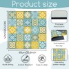 GLOBLELAND Tile Pattern Washer Dryer Dust Cover 23.6×23.6inch Retro Mandala