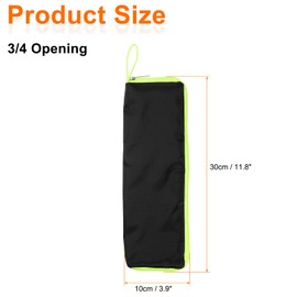 HARFINGTON 2pcs Wet Umbrellas Bag 12.6" Oxford Cloth Umbrellas Sleeve Cover with Microfiber Inner Waterproof Portable Compact Cases for Folding Travel Umbrellas, Green