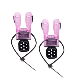 JUSTOOP Bite Moldable Scuba Diving Mouthpiece, TPE Moldable Snorkel Mouthpiece Regulator with Regulator Tie Scuba Diving Mouthpiece Replacement Diving Regulator, Pink