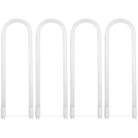 Feit Electric LED 15W T8/T12 U-Bend Direct Replacement or Ballast Bypass Linear LED Light Bulb, 4000K Cool White, 4-Pack