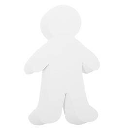 Blank Paper Cutouts White Boys Girls Paper Shapes Cut-Outs for Arts Crafts School Projects DIY Decoration Classroom Use Party Banners