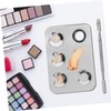 FOMIYES Set of Makeup Mixing Tray Spatula Stainless Steel Palette