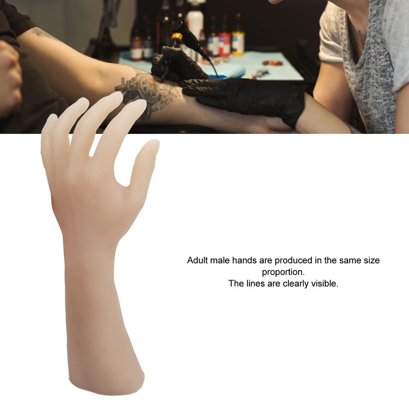Practice Silicone Arm, Silicone Practice Hand, Realistic Displaying Soft Simulation