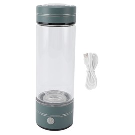 Hydrogen Rich Water Bottle Multipurpose SPE PEM Technology 1300‑1600ppb Hydrogen Water Generator for Home Office Travel 450ml