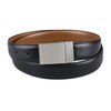 Haggar Men's Reversible Plaque Dress Belt, Black/Tan, Extra Large