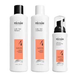 NIOXIN Kits de sistema de engrosamiento del cuero cabelludo + cabello | Para cabello natural, teñido y dañado con adelgazamiento ligero a progresado | Fortalece y aumenta la densidad del cabello con