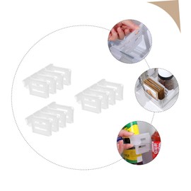 DOITOOL 2sets Fridge Side Door Separator Telescopic Partition Dividers Drawer Divider Organizer 12pcs*2