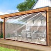 Transparent Tarpaulin with Eyelets - 2 x 3 m, Transparent