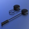 Dirtbike Helmet Speakers, Motorcycle Headphone, Ultra-Thin 12mm Smart Intercom Earbuds