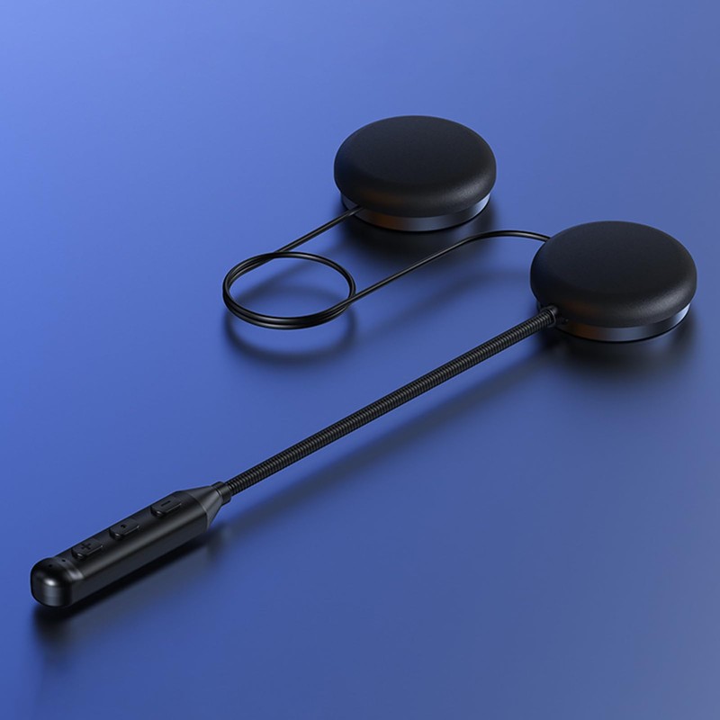 Dirtbike Helmet Speakers, Motorcycle Headphone, Ultra-Thin 12mm Smart Intercom Earbuds