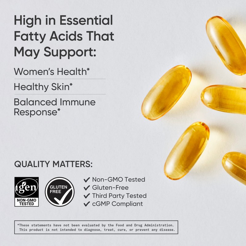 Sports Research Evening Primrose Supplement from Cold Pressed Oil -