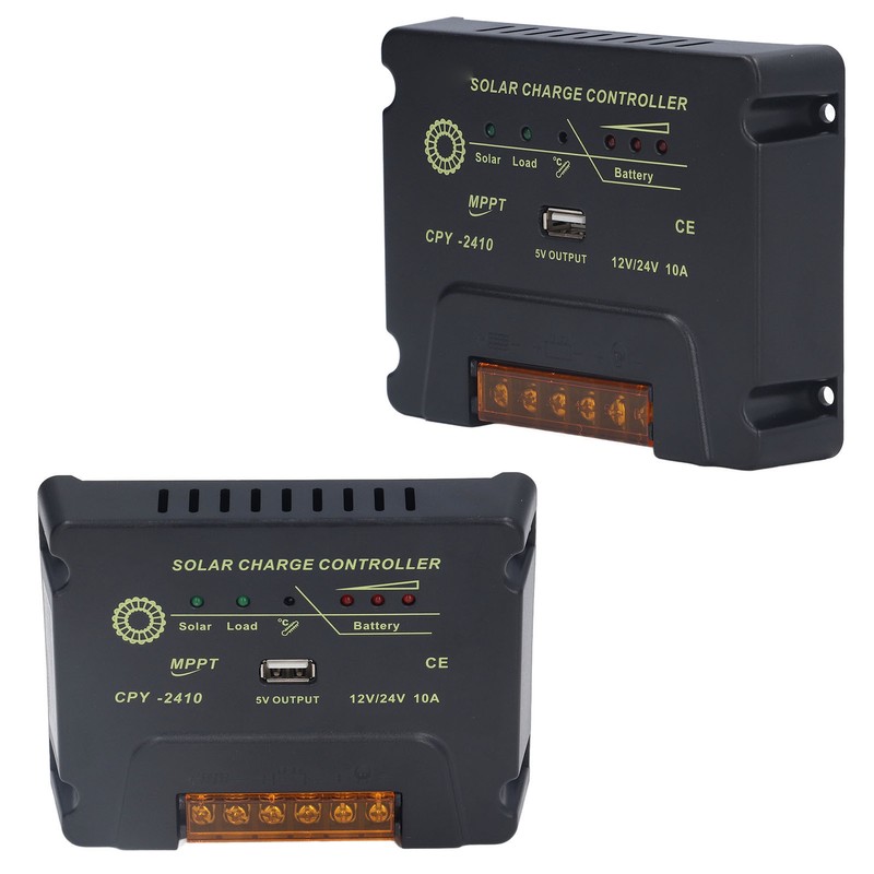 Solar Charge Controller 12V 24V Automatic Adaptation 10A MPPT Solar