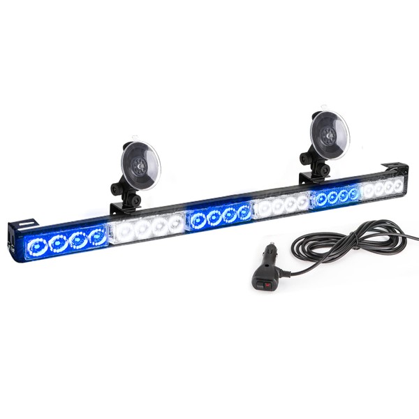 FEELOTAM First Responder Blue White Emergency Strobe Lights For Firefighters