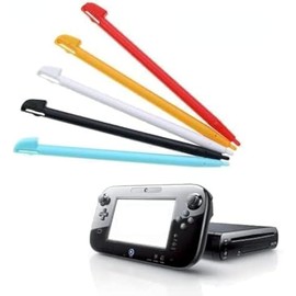2PCS Plastic Touch Screen Stylus Pen Kit for Wii U WIIU Gamepad Console (Black)