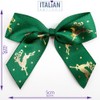 Italian Options Gold Reindeer Stag Christmas Bows 12 Piece Pack,