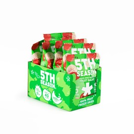 5th Season Freeze Dried Fruit Snacks Fruit Salad - 100% Bananas, Strawberries, & Apples, 40 Calories Per Bag (6 Pack, 80g each)