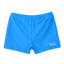 TIZAX Boy's Swimming Boxers Kids Aquashorts UPF 50+ Swim Trunks for Little & Junior Boy Blue 9-10 Years