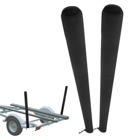 JEFBFBWE 59 Inch Boat Trailer Guide Pole Cover,Neoprene Boat Trailer Guide Protective Covers,Heavy Duty Marine Trailer Guide Poles Cover for Jet Ski Boat Sailboat Trailer (2 Pcs)