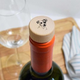 19mm 'Jack Russell' Wooden Bottle Stopper/Cork (BS00023261)