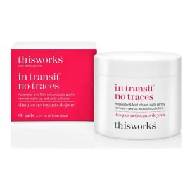 Thisworks 60 toallitas desmaquillantes para ojos y rostro eimina el maquillaje protege e hidrata la piel con agua de rosas menta y aceites botánicos
