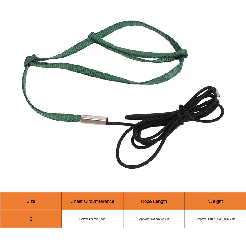 Bird Harness Leash Adjustable Elastic Flying Training Parrot Traction Rope