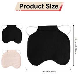 2pcs Chicken Saddle for Hens, Soft Chicken Aprons for Hens Back Protector with Elastic Strap Bird Feather Protection Hen Clothes Vest Outdoor Poultry Accessories (Khaki, Black)