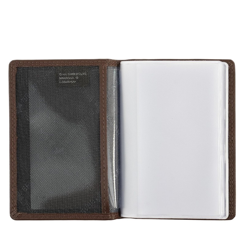BRAUN BÜFFEL Golf 2.0-10 Genuine Leather Card Holder, brown, Classic